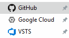 GitHub, VSTS, Google Cloud - folder icons